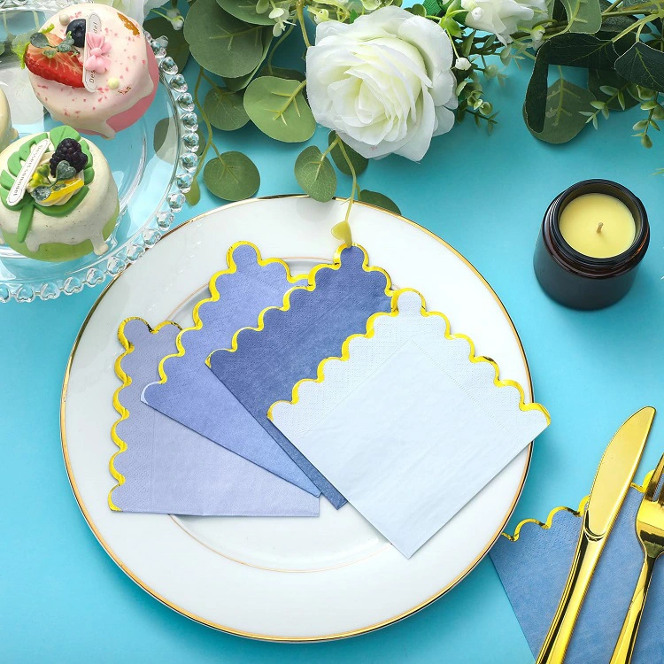 Serviettes de forme spéciale imprimées en couleur, une révolution visuelle sur la table à manger